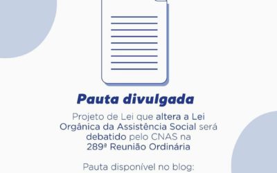 INFORMATIVO CONSELHO NACIONAL DE ASSISTÊNCIA SOCIAL